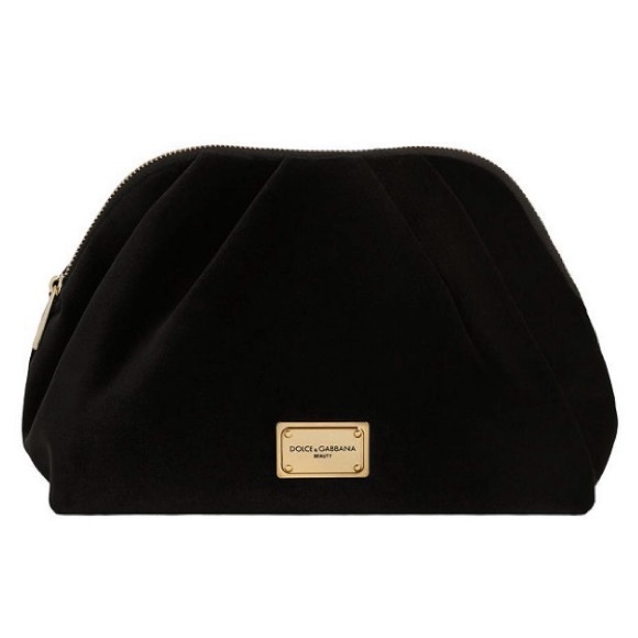 Dolce & Gabbana Handbags - NIP Dolce & Gabbana Black Velvet Cosmetic Pouch